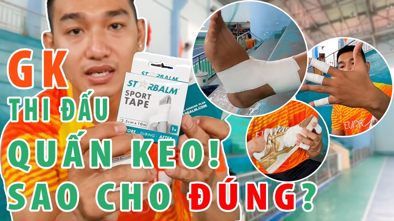 Thủ môn trước khi thi đấu, cách quấn băng keo ngón tay thủ môn sao cho đúng kỹ thuật nhất?