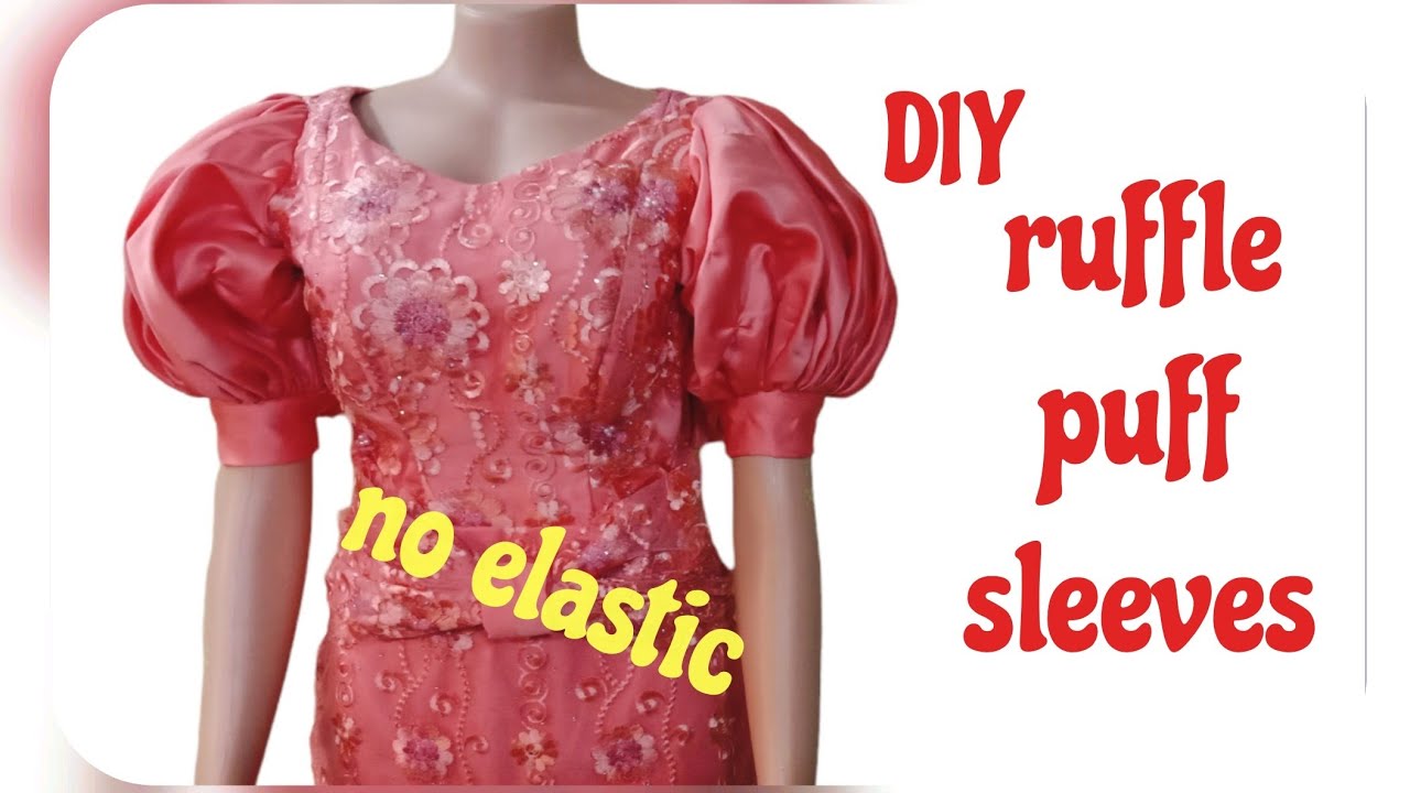 How To Make A Ruffle Balloon Sleeves From A Full Circle Flare