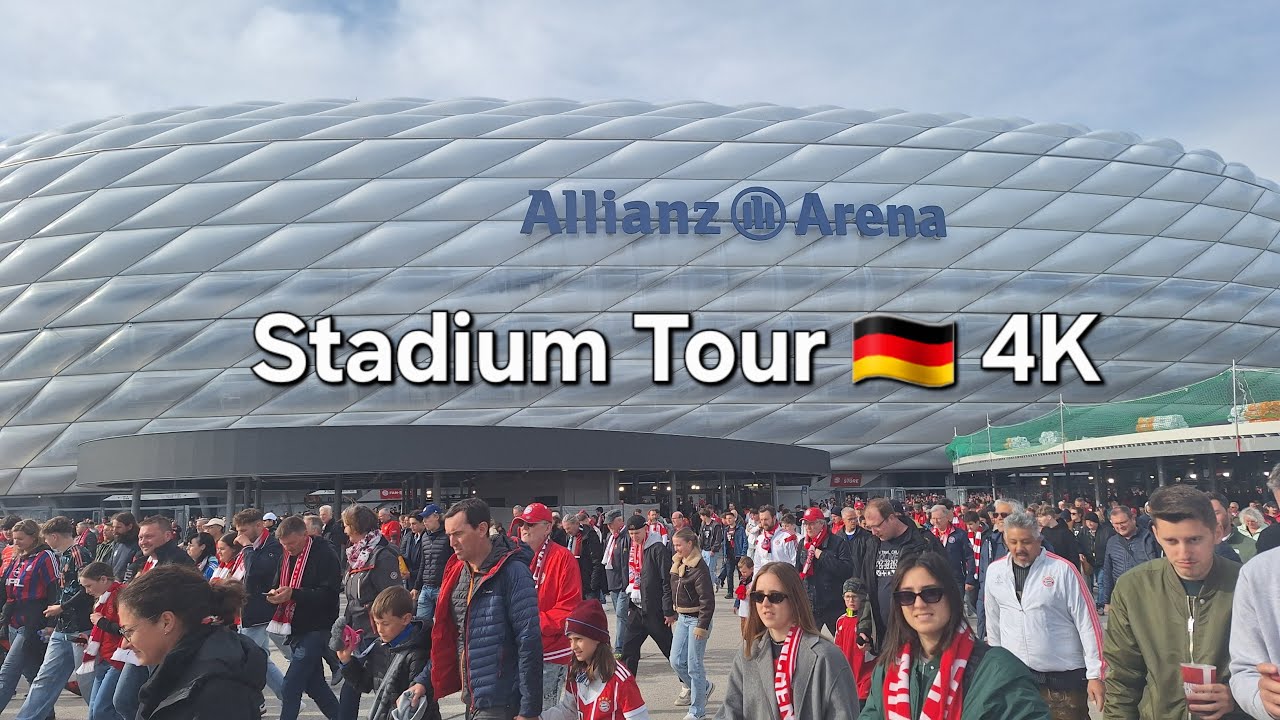 Allianz Arena , Bayern Munich's Stadium Tour 🇩🇪 [4K] Amazing Atmosphere 🔥
