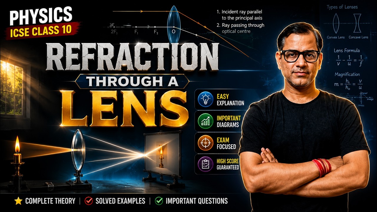 Refraction Through A Lens | ICSE Physics | ICSE Class 10 | @sirtarunrupani | STaR ICSE​
