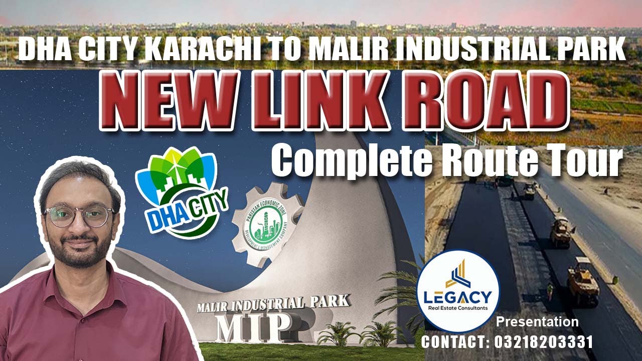 DHA City Karachi to Malir Industrial Park | New Link Road