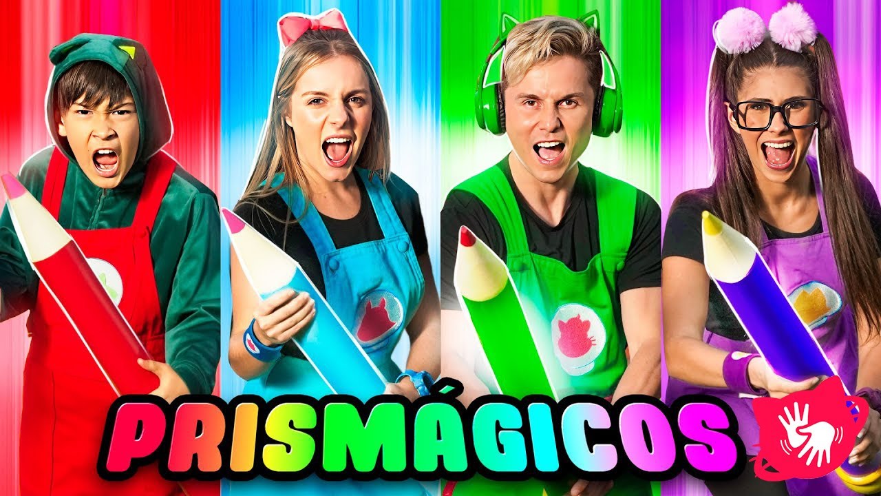 OS LÁPIS PRISMÁGICOS do PODER do Gato Galactico + Música Lápis Prismágico 👋🏻LIBRAS👋🏾