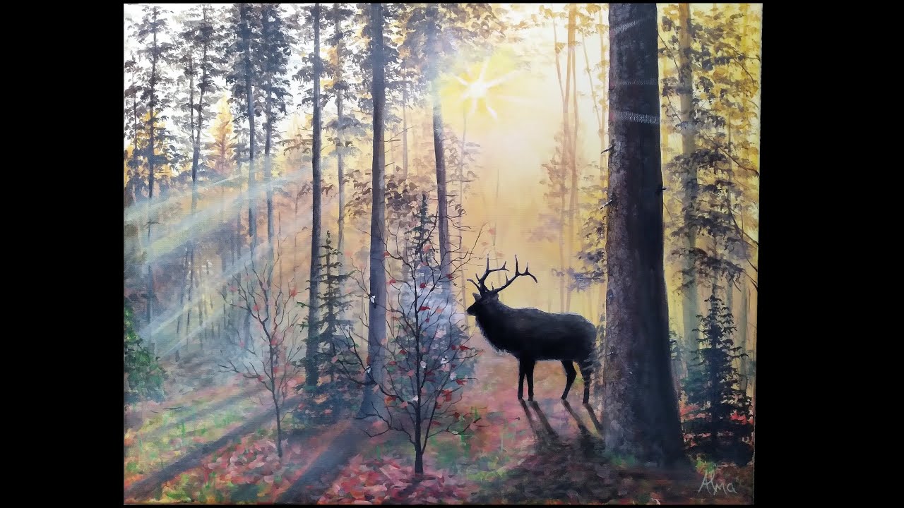 Painting an Elk in Acrylic