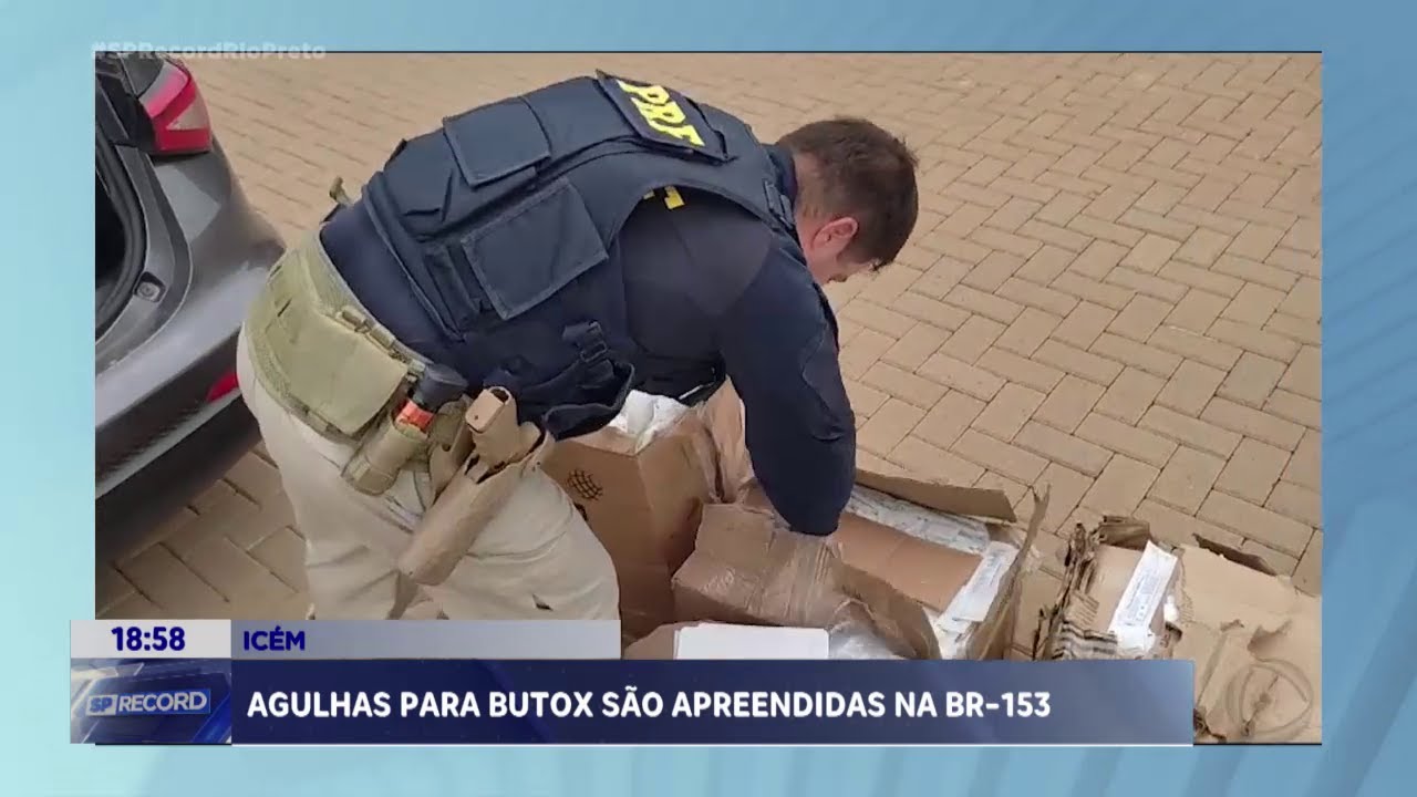 PRF apreende agulhas usadas para aplica&ccedil;&atilde;o de botox