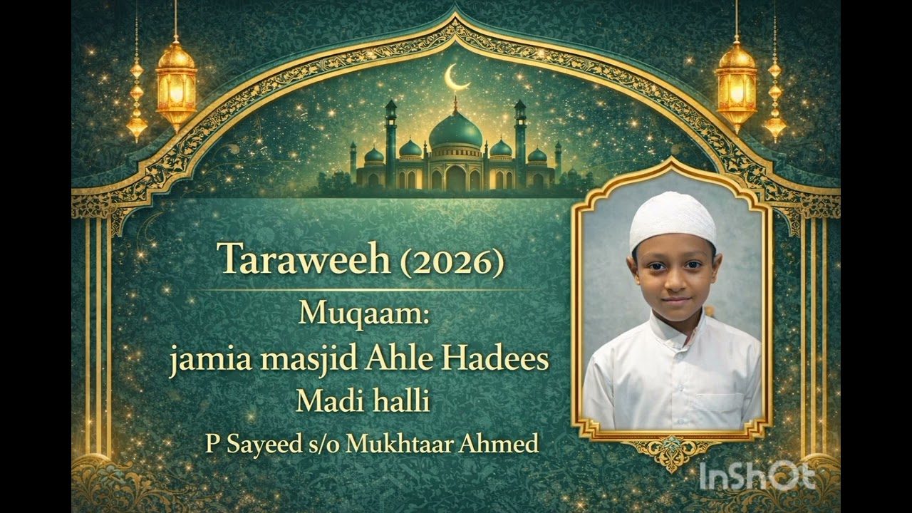 P Sayeed Mukhtaar Ahmed ( day 08 ) 