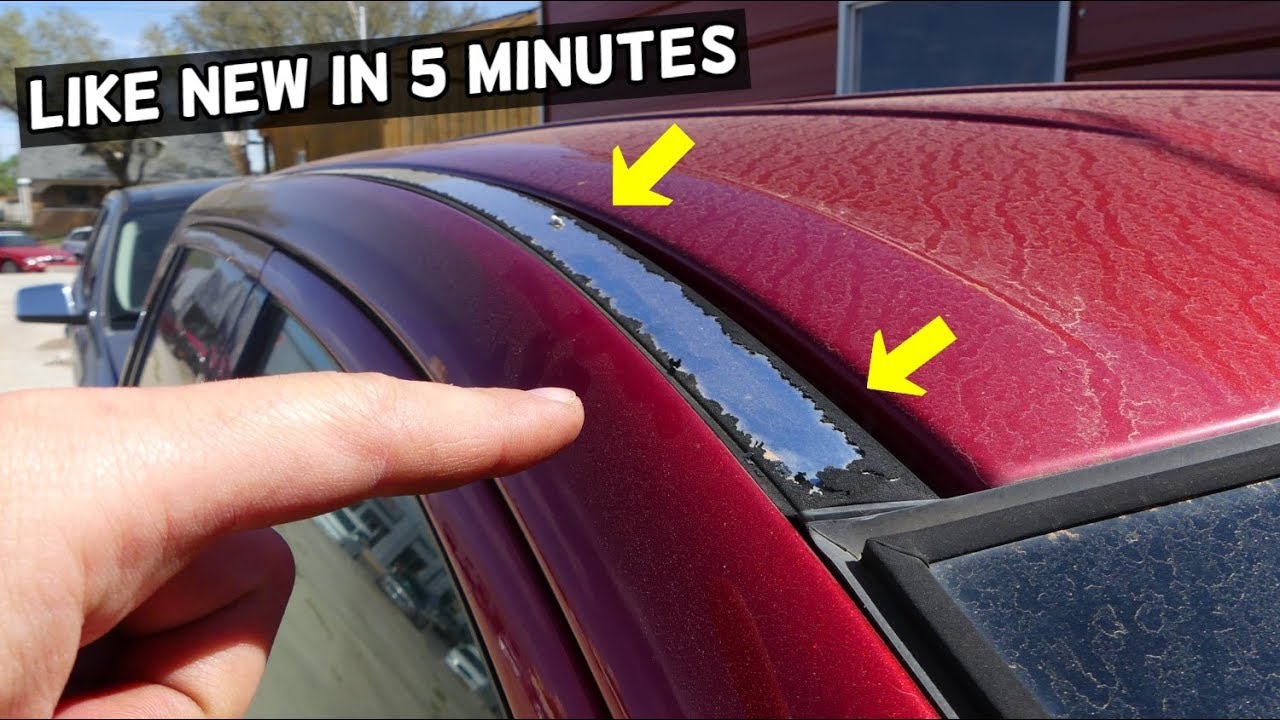 HOW TO FIX PEELING ROOF RAILS demonstrated on Ford Edge