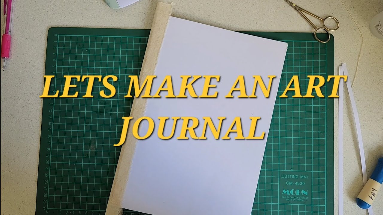 Create a simple 'lay flat' art journal with an easy binding tutorial