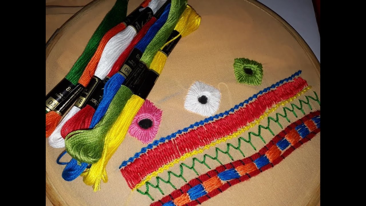 Hand Embroidery:Balochi embroidery for kurta, churidar| sheesha balochi stitch|mirror balochi stitch