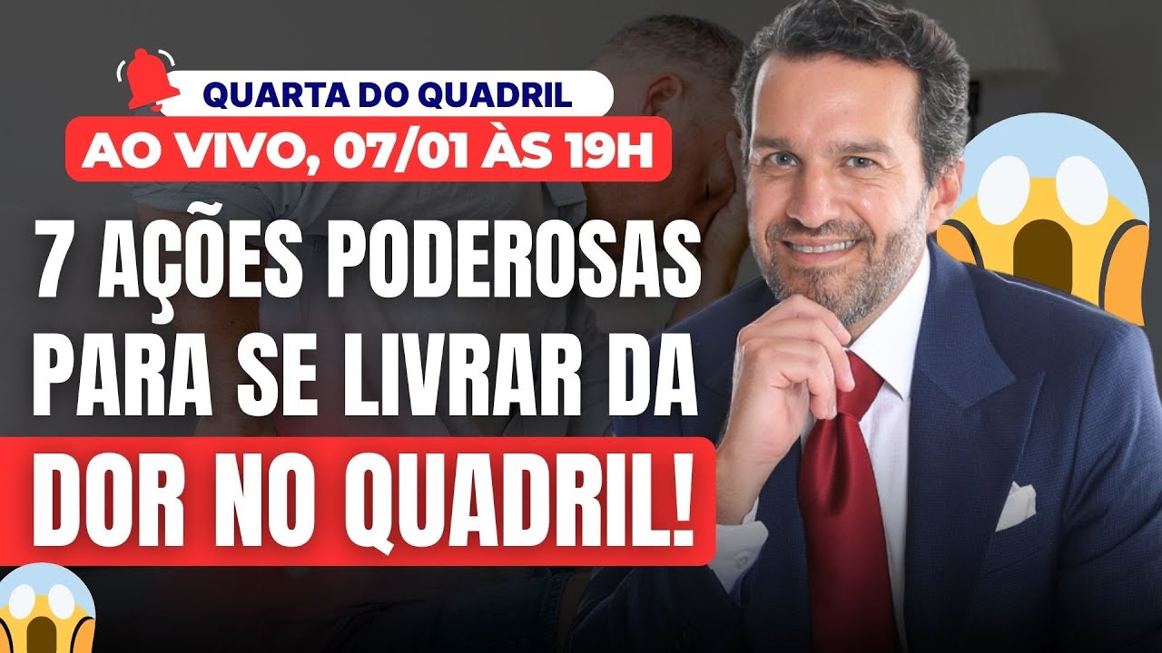 Como se LIVRAR DA DOR no quadril | 7 ações PODEROSAS - Quarta do Quadril nº 190