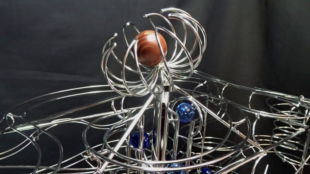 Night Flower rolling ball sculpture