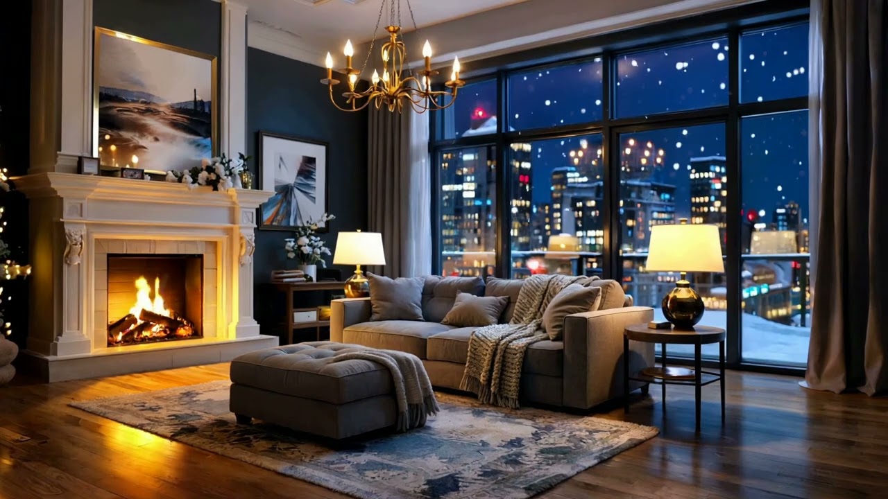 Relaxing Room by the Fireplace
