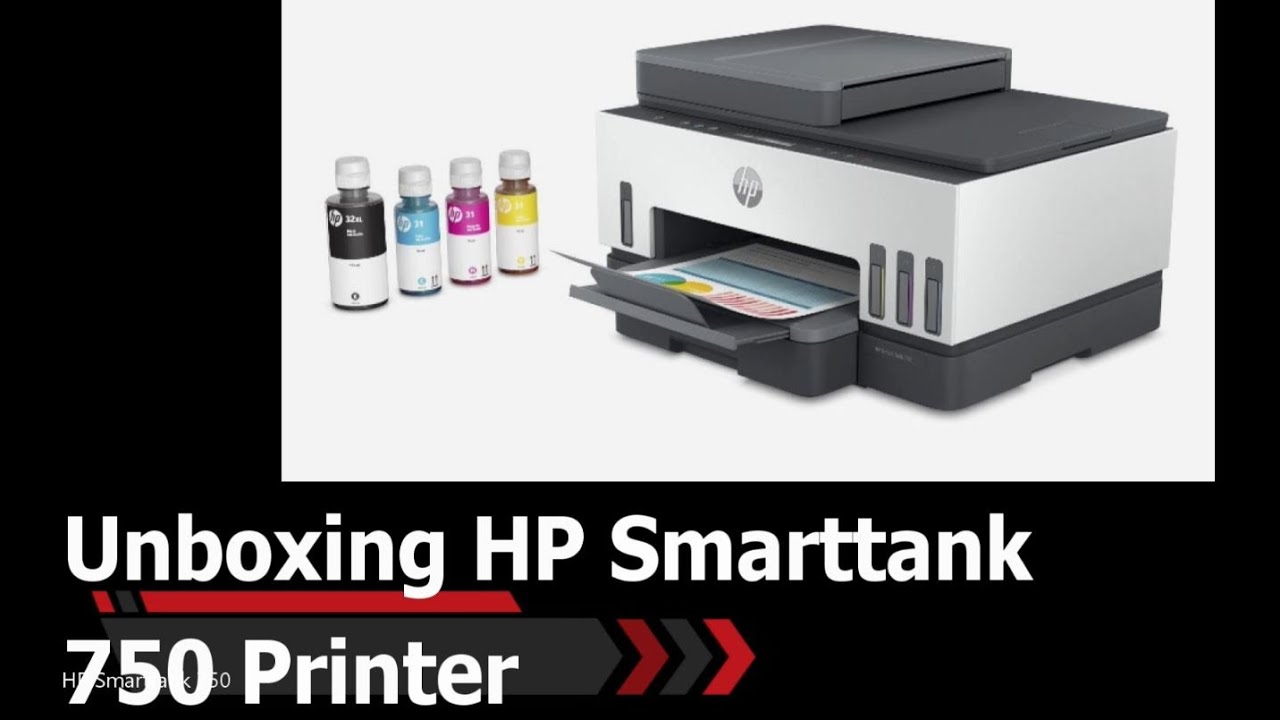 Unboxing and Setup - HP Smart Tank 750 All in One printer (Part 1)