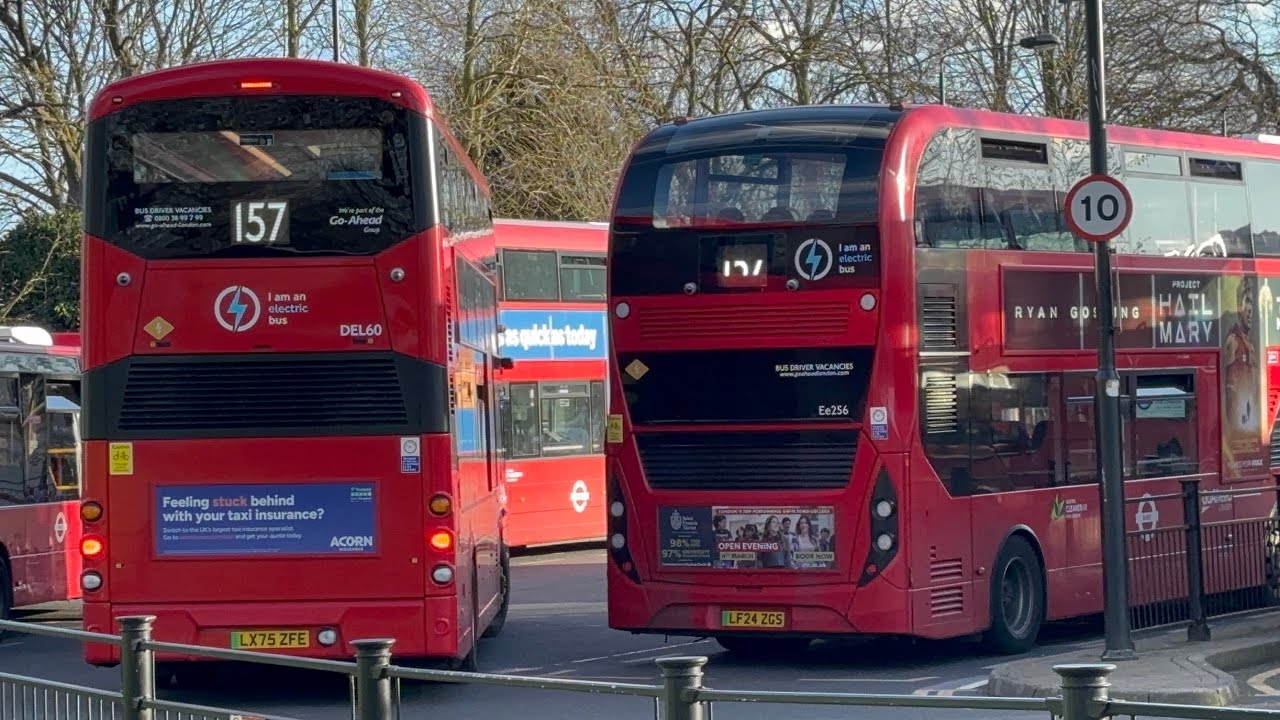 Wright StreetDeck Electroliner London General DEL60 LX75ZFE Route 157 Crystal Palace 