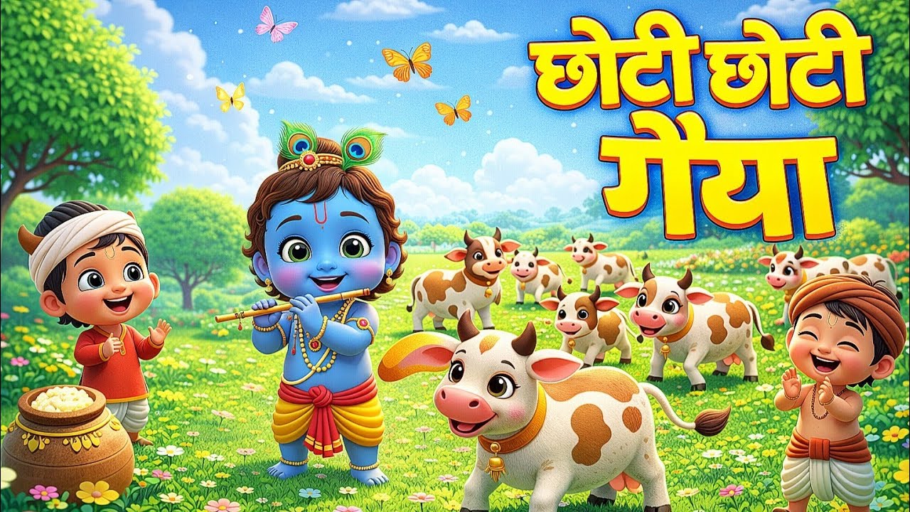 छोटी छोटी गैया छोटे छोटे ग्वाल। Choti Choti Gaiya Chote Chote Gwal। #krishna #krishnabhajan