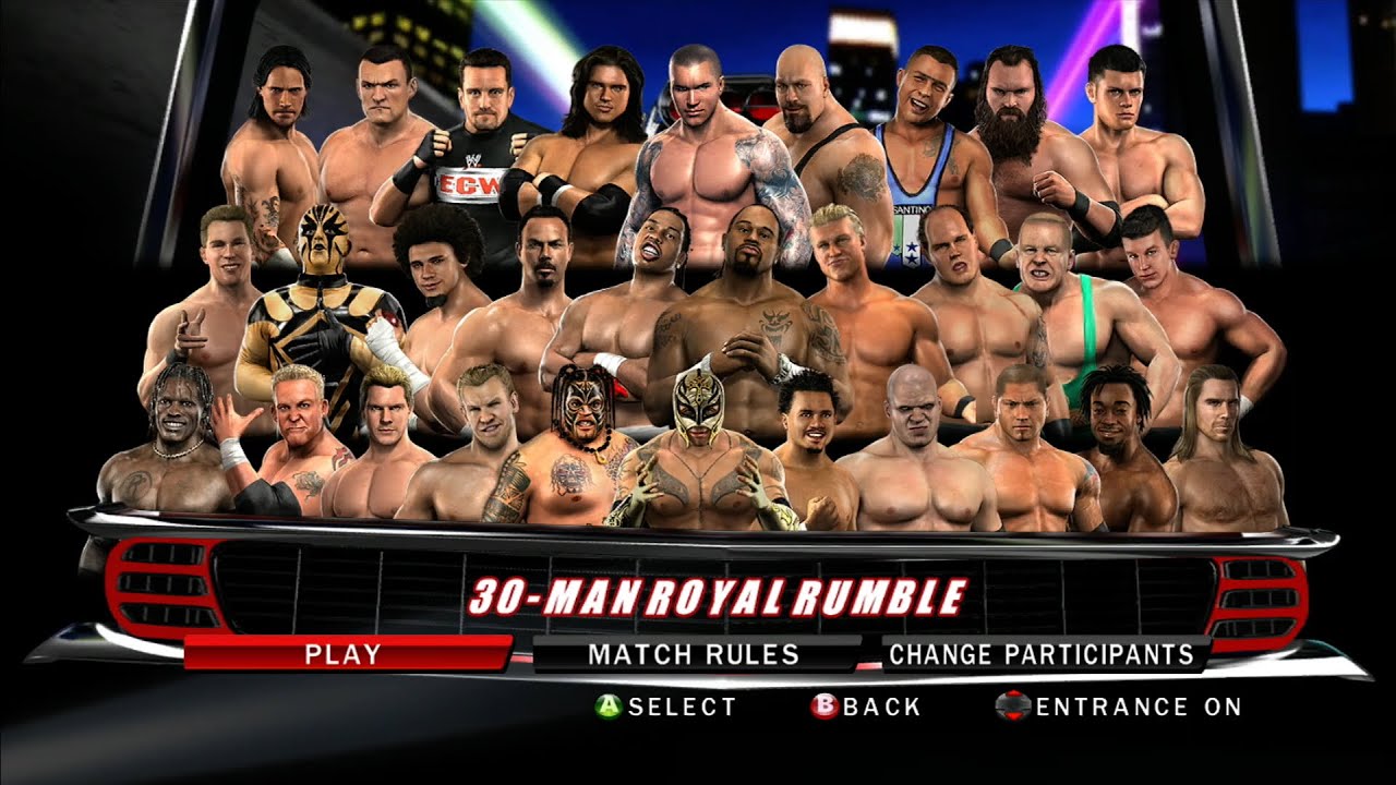 WWE Smackdown Vs Raw 2010 - 30 Man Royal Rumble Match