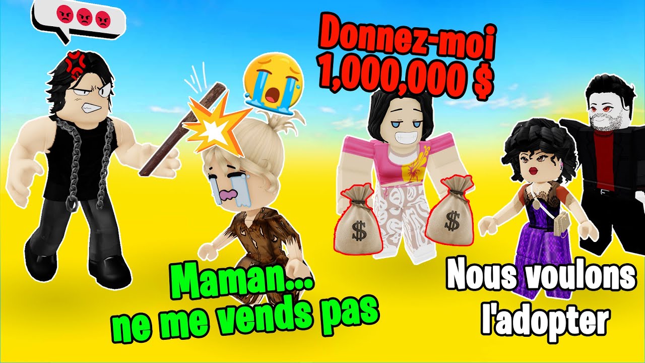HISTOIRE ROBLOX | J'ai été adoptée par une famille riche suite à l'abandon de ma belle-mère 🥰