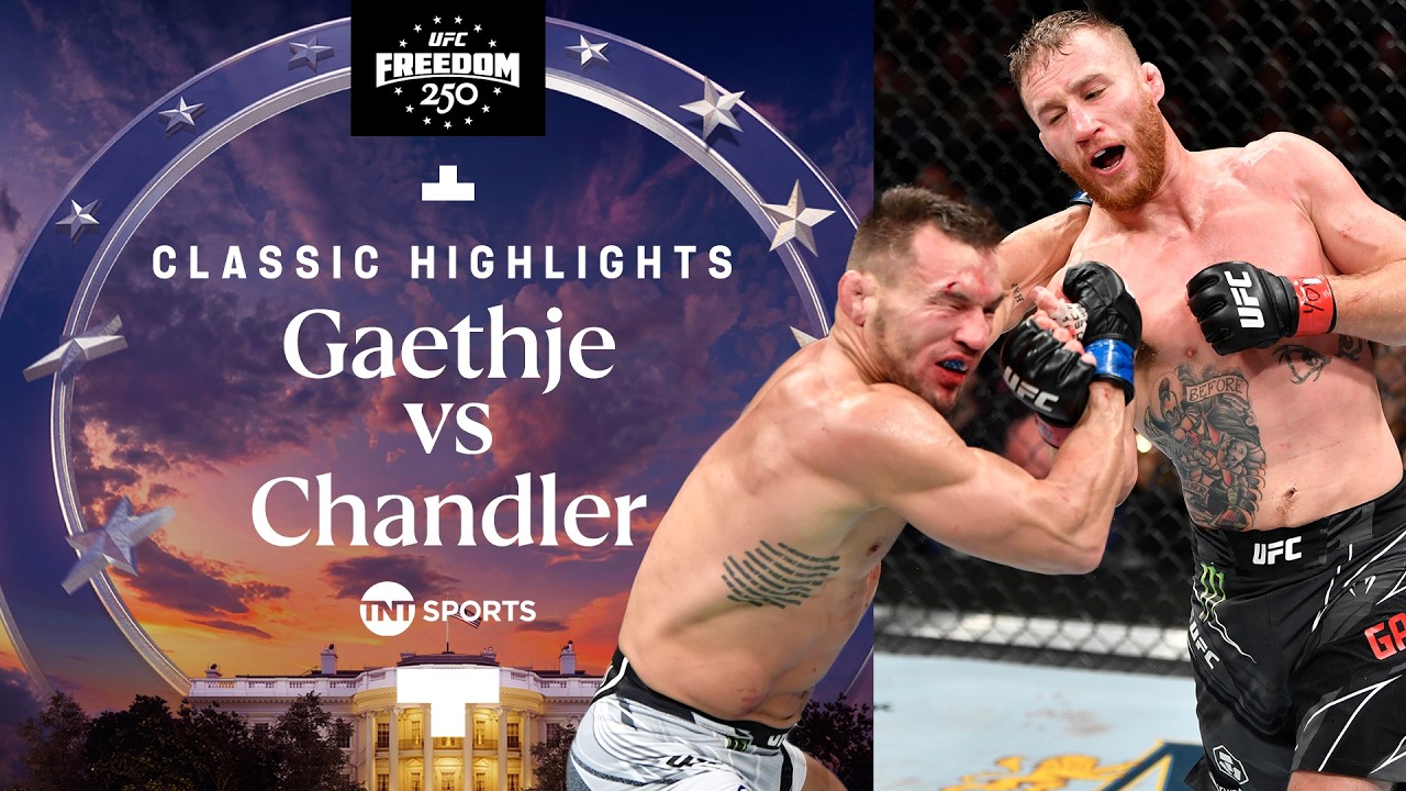 ONE OF THE BEST FIGHTS EVER! 🔥 Justin Gaethje vs Michael Chandler Full Fight | #UFCFreedom250
