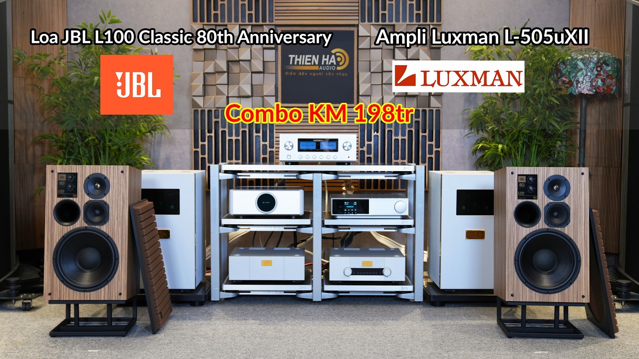 Loa JBL L100 Classic 80th Anniversary Phiên Bản Giới Hạn 800 Cặp Tặng Ngay Ampli Luxman L-505uXII