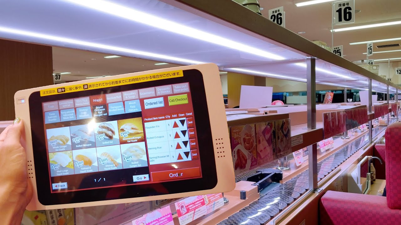 Amazing mechanized Japanese sushi restaurant🍣SUSHIRO