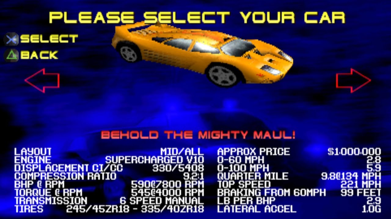 Test Drive 5 All Cars [PS1]