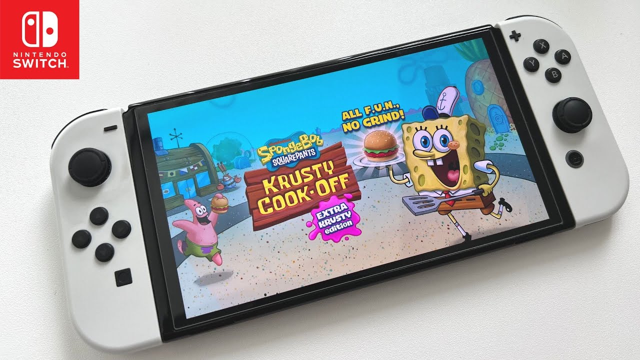 SpongeBob: Krusty Cook-Off Nintendo Switch OLED Gameplay