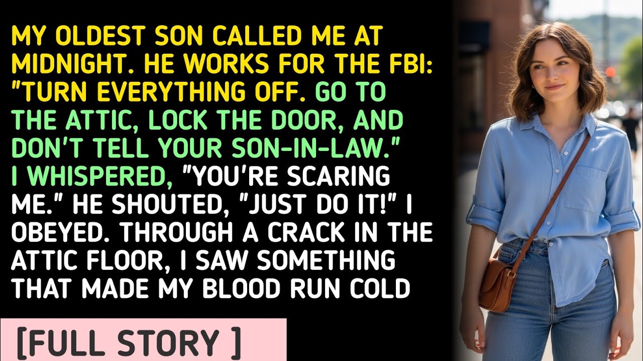 MY OLDEST SON CALLED ME AT MIDNIGHT. HE WORKS FOR THE FBI: 