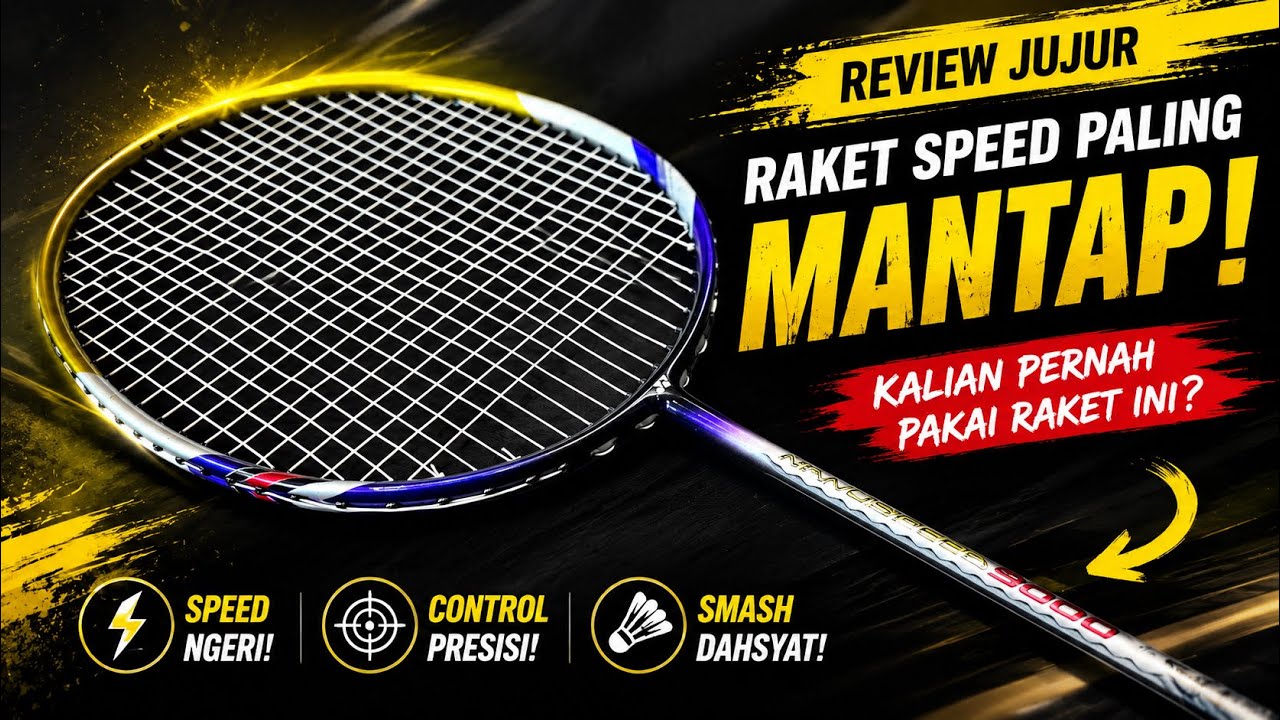 Ini dia RAKET yang wajib kalian PUNYA 👍🏼 YONEX NANOSPEED 9000