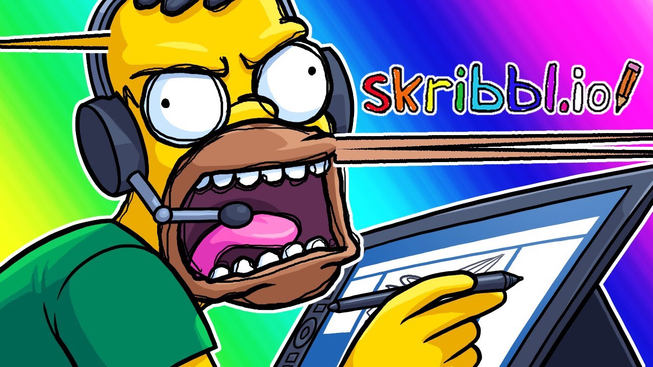 Skribbl.io Funny Moments - Nogla Wastes $1000 Dollars!