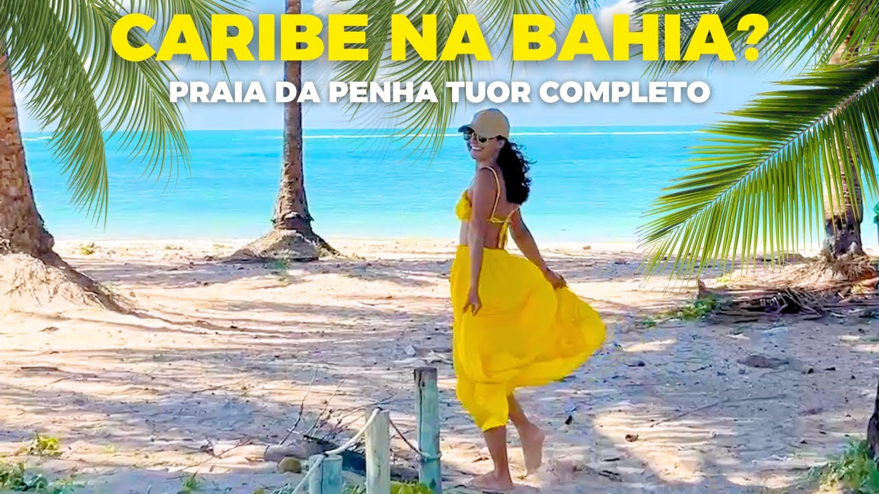 A Melhor Praia do Caribe Baiano? Praia da Penha o Paraíso em Vera Cruz na Ilha de Itaparica #bahia