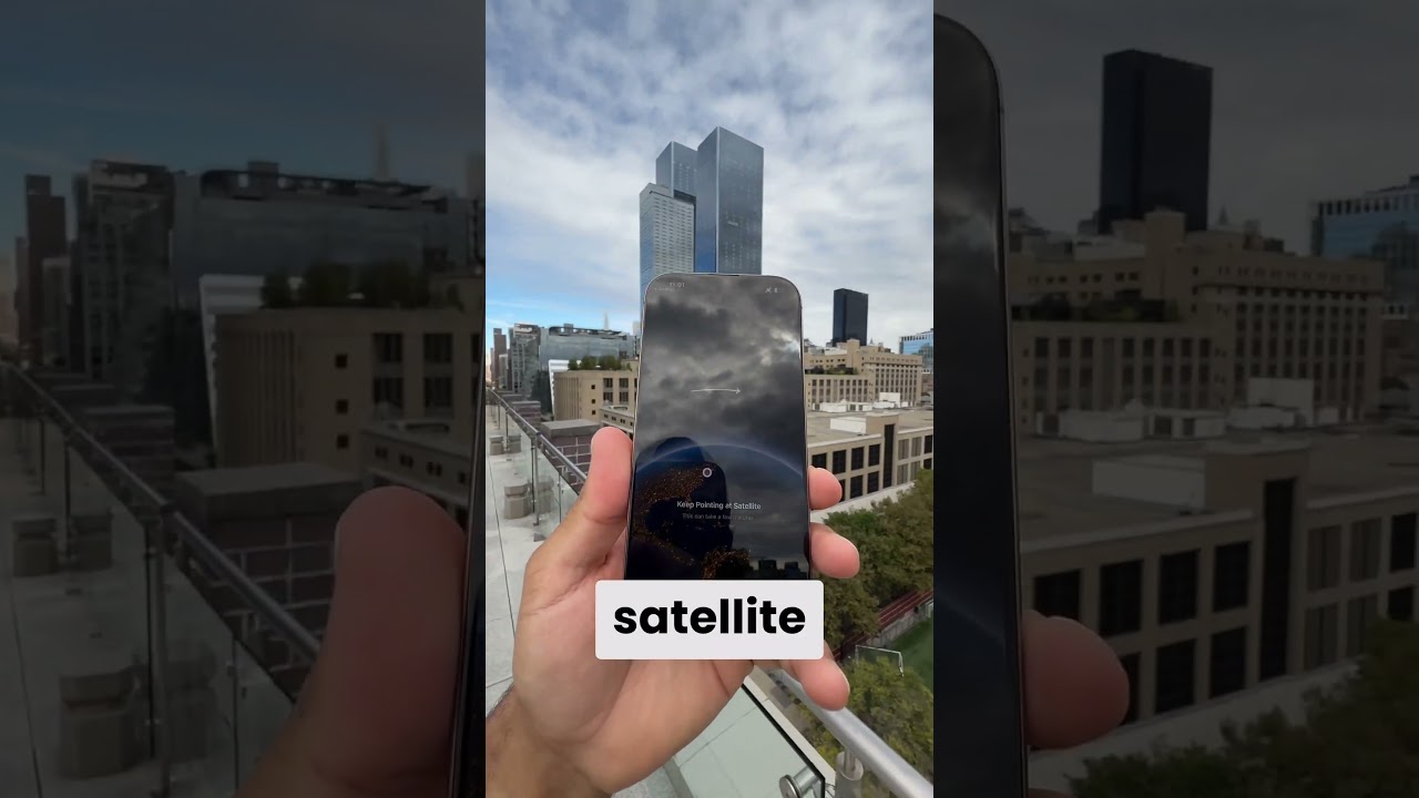 Testing Satellite features on iPhone 16 in New York City