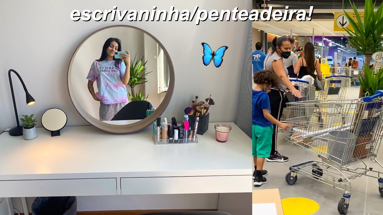 Comprei minha penteadeira/escrivaninha! *back to school* ✨