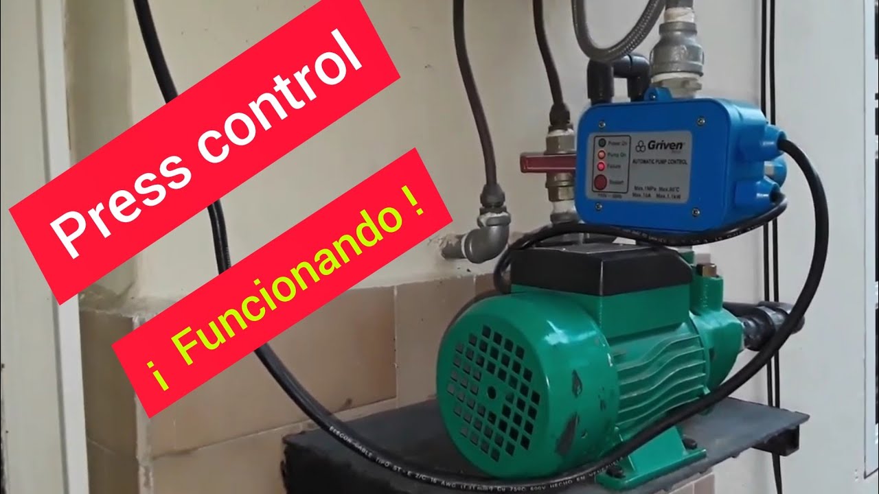 Reparacion press control de bomba de agua