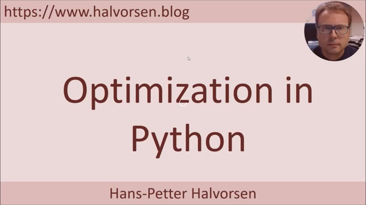 Оптимизация в Python