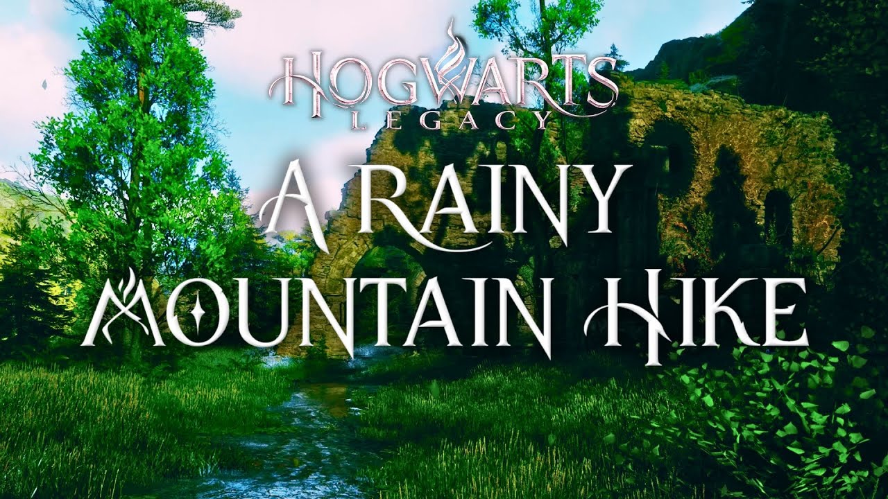 First-Person Mountain Hike To Hogswarts Valley | Harry Potter 4K Music & Ambience | Hogwarts Legacy