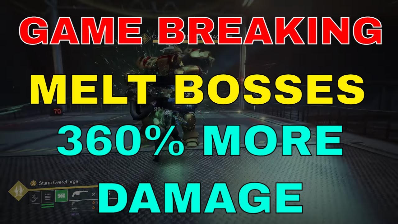 GAME BREAKING MELT BOSSES 360% DAMAGE BONUS GLITCH STURM DRANG ABILITY WORLDS FIRST CROTA BY SNAZZZY