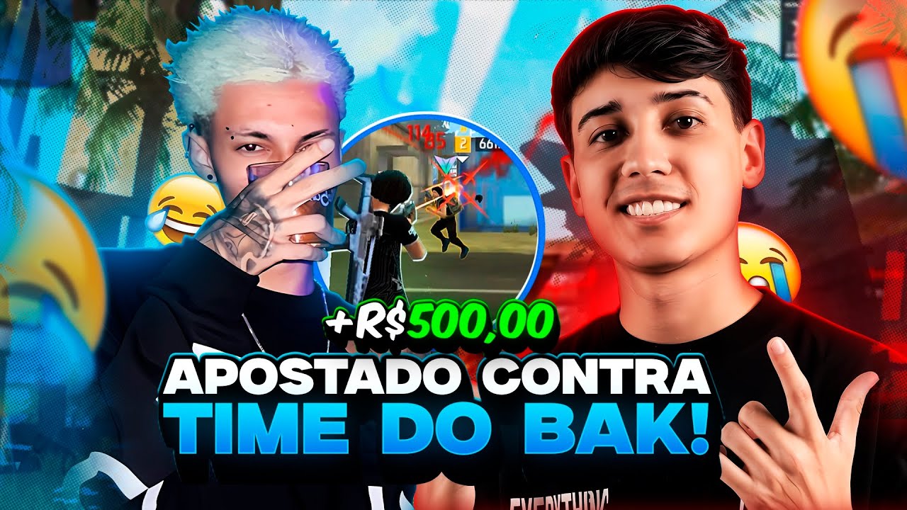 JOGANDO APOSTADO DE R$500 CONTRA FAMOSOS! FREE FIRE