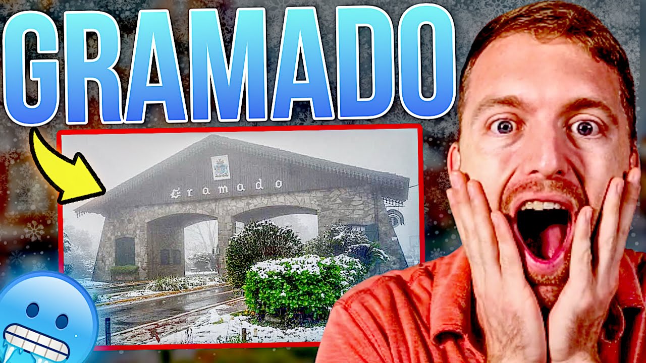 GRINGO REAGE AOS PASSEIOS NA CIDADE DE GRAMADO