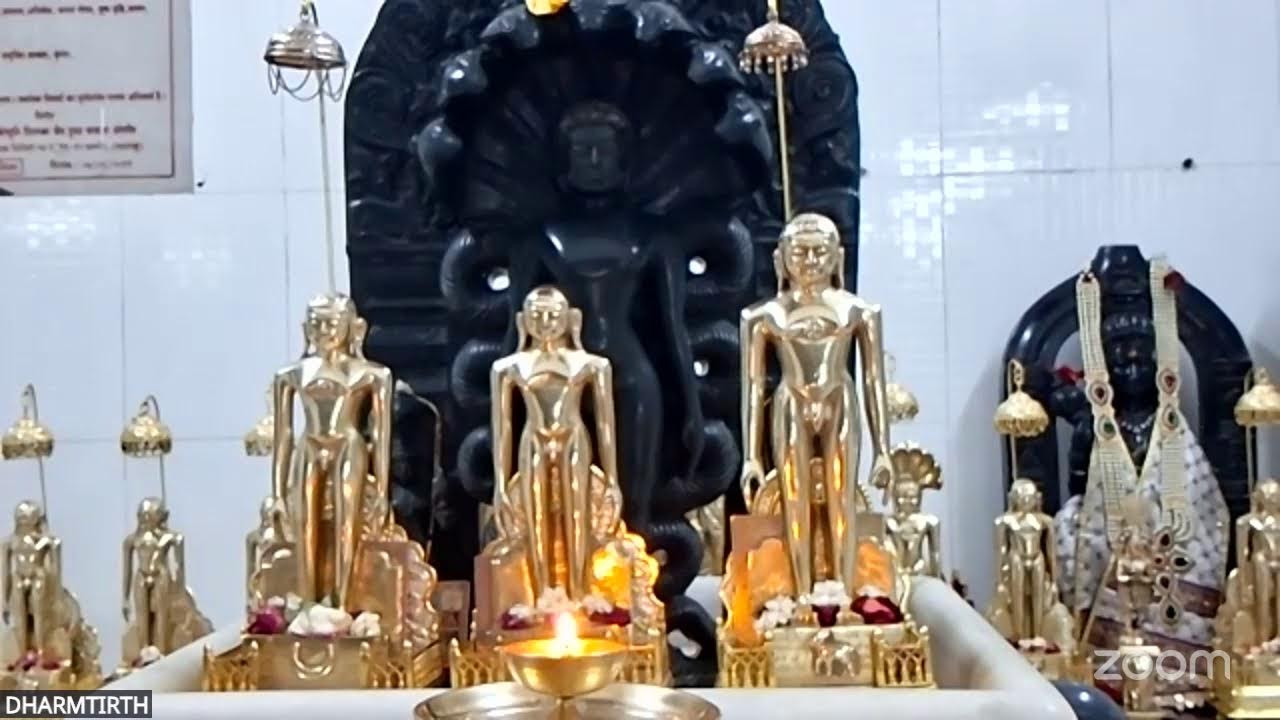 आरती नवग्रह अभीष्ट सिद्धि चालीसा भक्तामर स्तोत्र मंत्र जाप धर्मतीर्थ क्षेत्र 9-3-2026