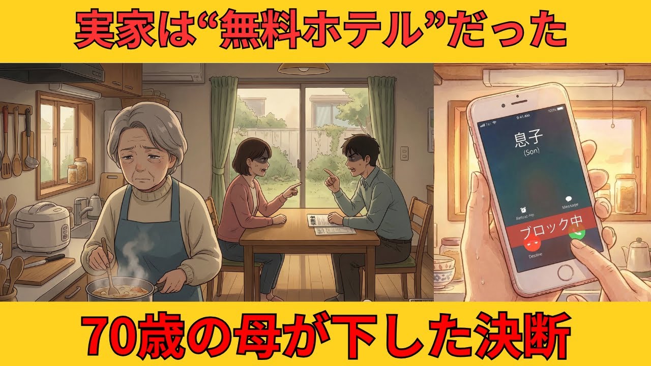私の母の家は、かつて娘のための“無料ホテル”だった。70歳を過ぎたある日、母は自分の人生を生きる決断をした。