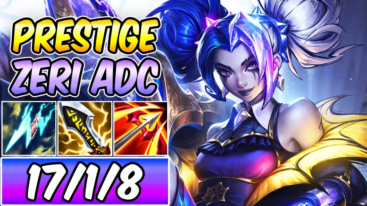 *NEW LETHAL TEMPO* PRESTIGE FRIGHT NIGHT ZERI ADC GAMEPLAY | Best Build & Runes | League of Legends