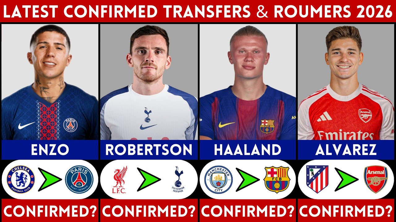 🚨 LATEST CONFIRMED TRANSFER AND RUMOURS 2026 | HAALAND, ALVAREZ, ENZO, ROBERTSON.......