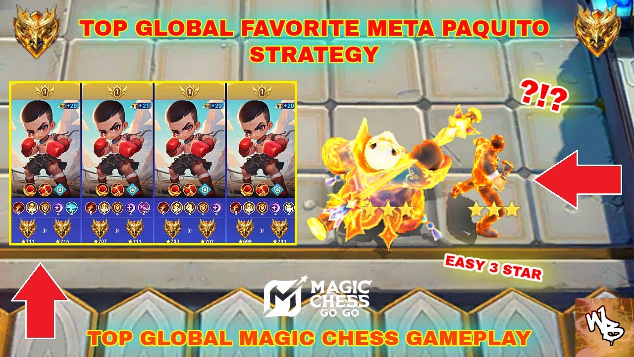 TOP GLOBAL PAQUITO META COMBO AUTOWIN - BEST SYNERGY COMBO GUIDE - MAGIC CHESS GO GO