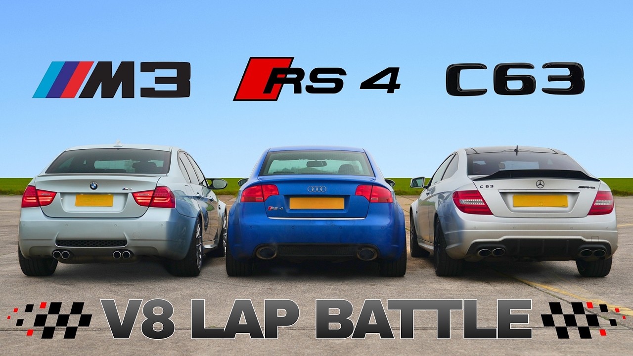 E90 M3 vs B7 RS4 vs W204 C63 – Which V8 is Faster?