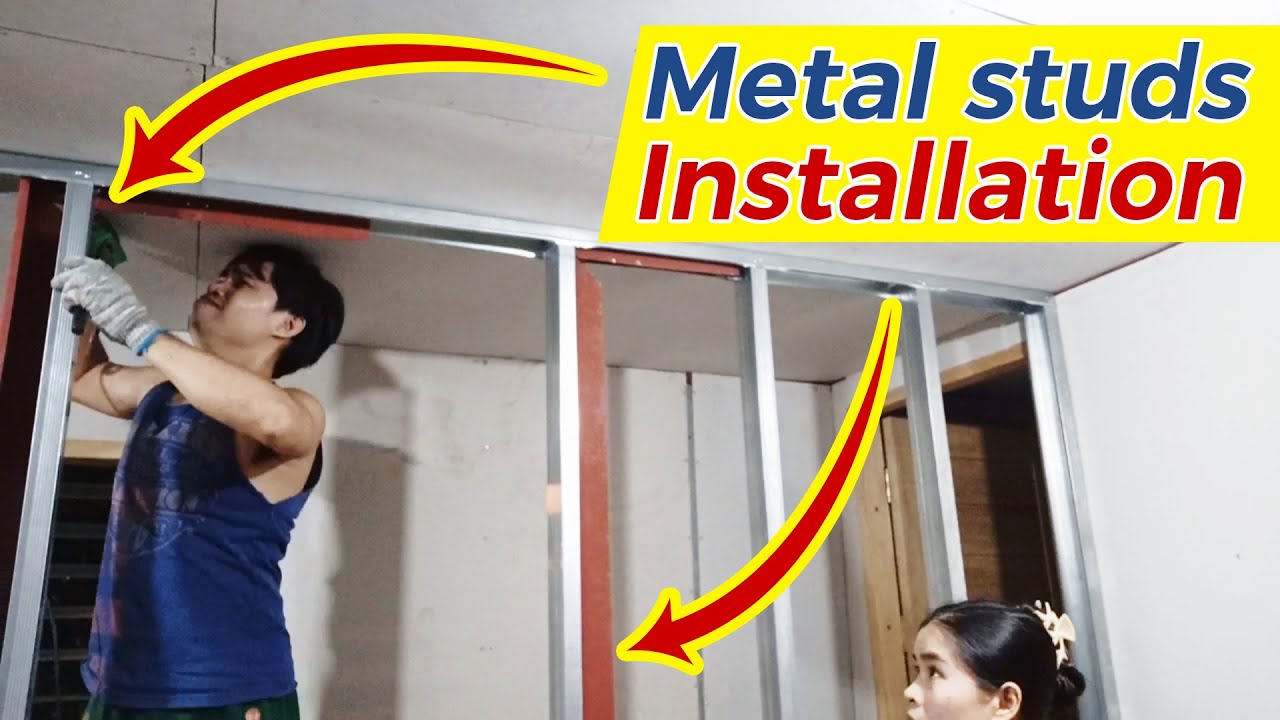 Kwarto Ko, Gawa Ko | Metal studs installation youtube video | Part 2 #JoeItYourselfVlog