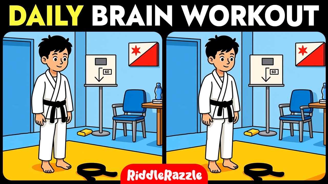 Train Your Brain / Spot 3 Difference / 5 Puzzles to Test Your Eyes!