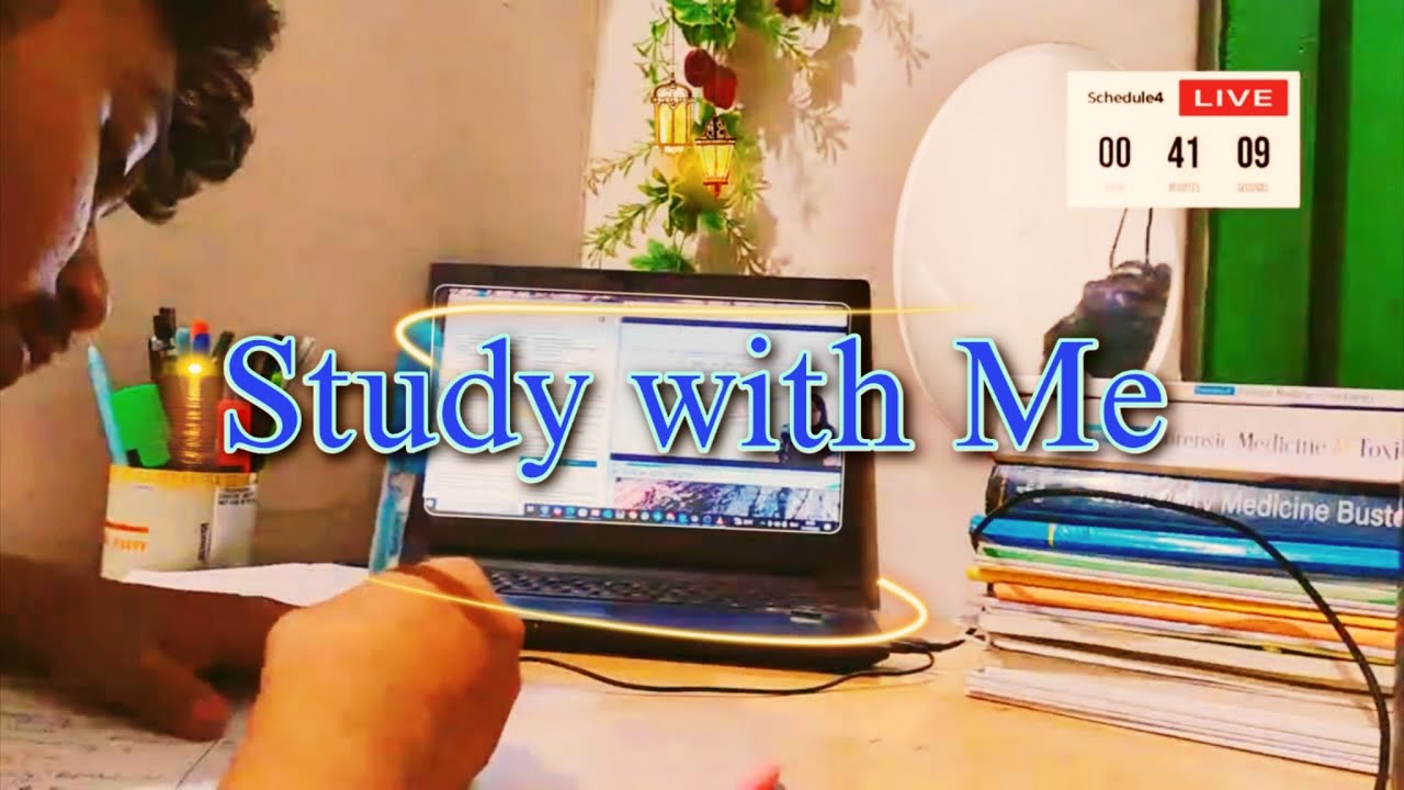 5 HOURS Study With Me | NEET PG |  STUDY WITH ME  Live  - 5/5 pomodoro with  Rain sound