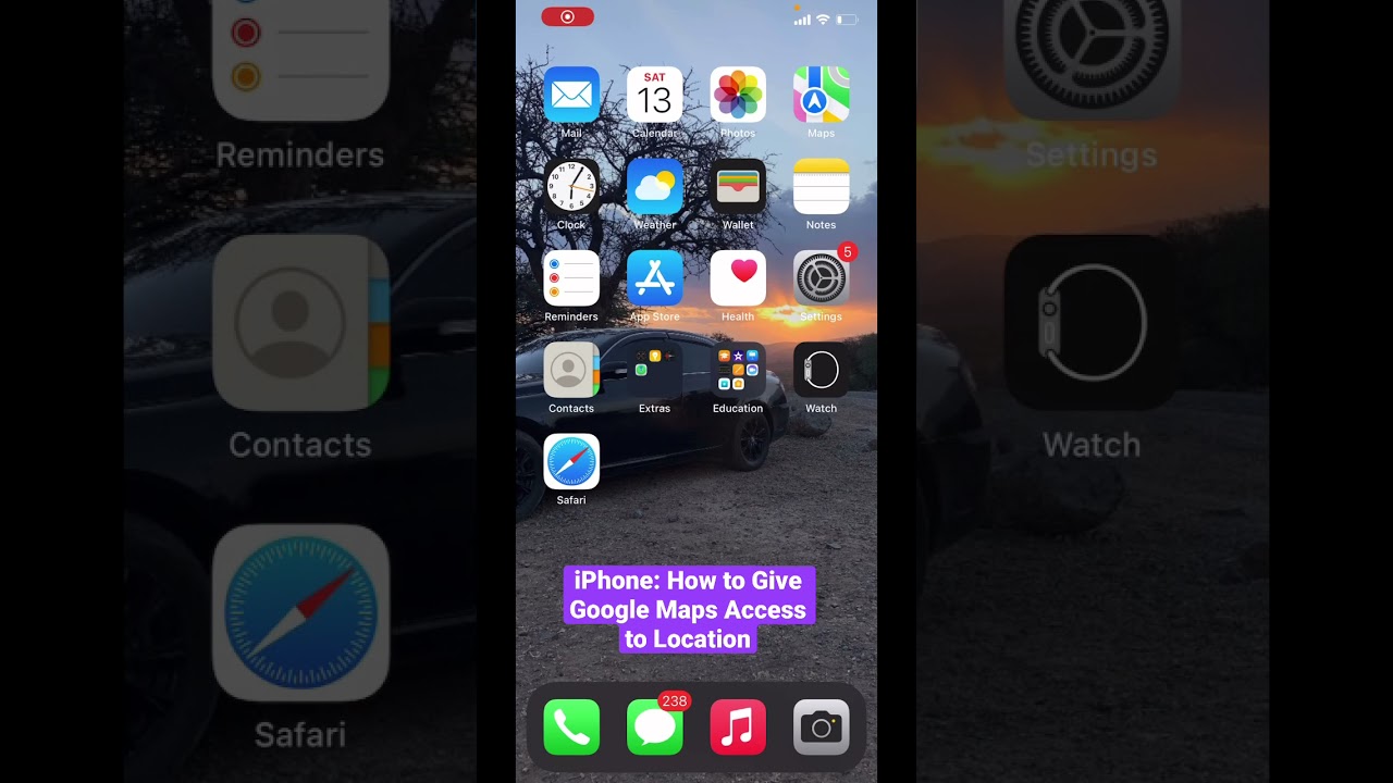 #shorts  How to Give Google Maps Access to your iPhone&rsquo;s location