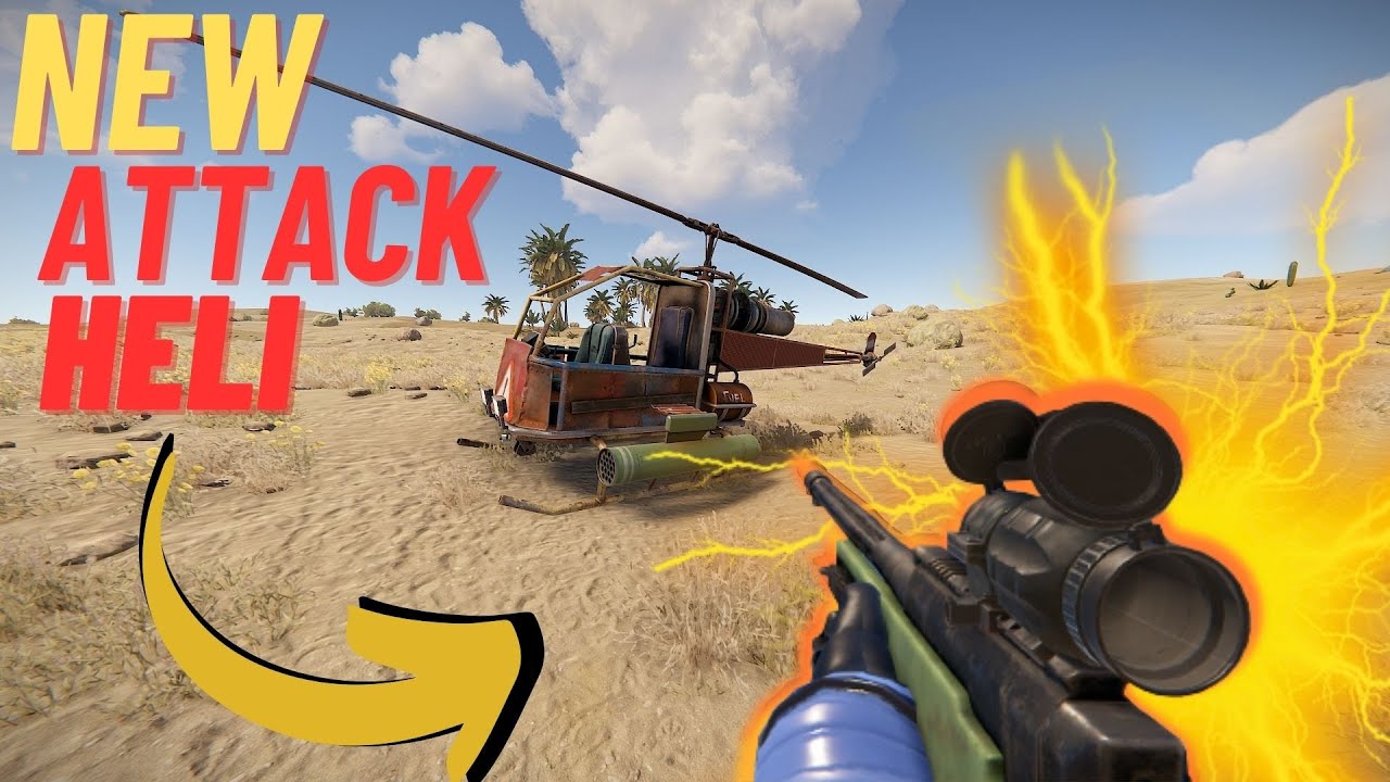 I Flew The NEW Attack Helicopter in RUST