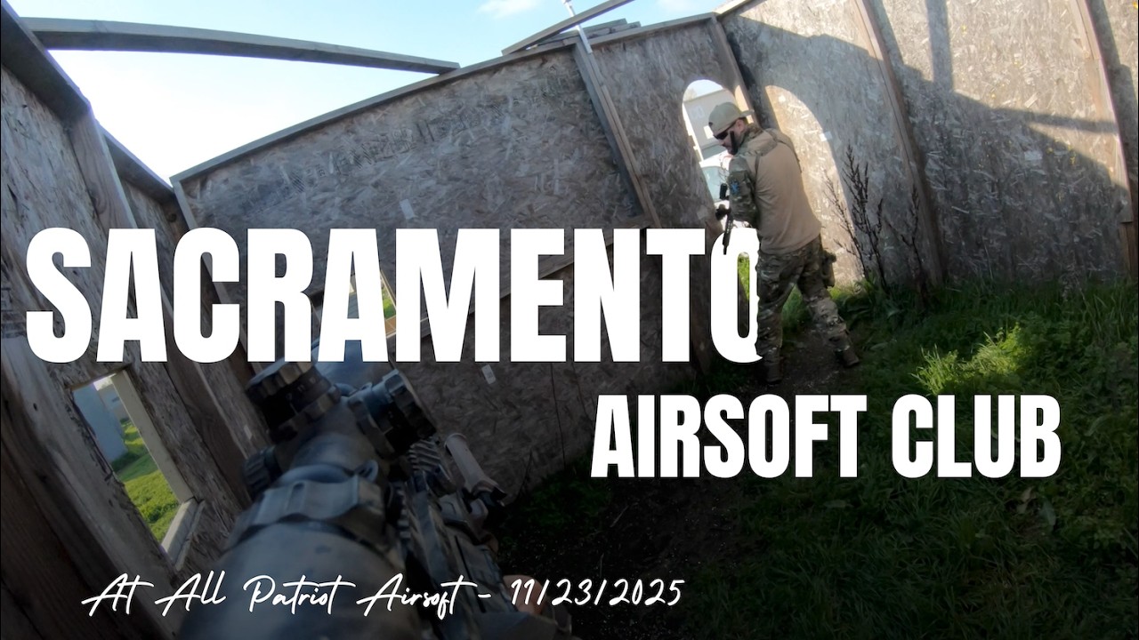 Sacramento Airsoft Club at All Patriot Airsoft || J.M. Footage - 11/23/2025