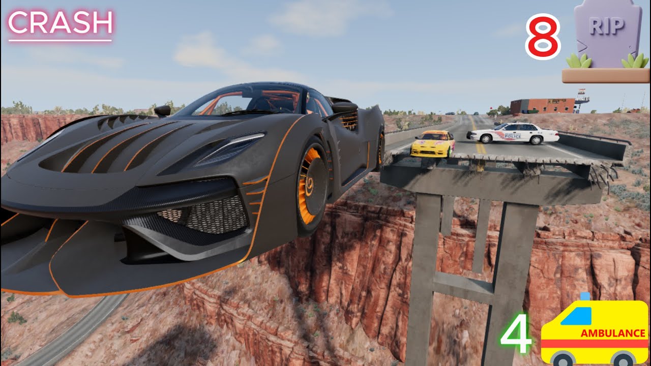 Realistic High-Speed Car Crashes in BeamNG.drive #113 | Ultra Detailed Crash Compilation